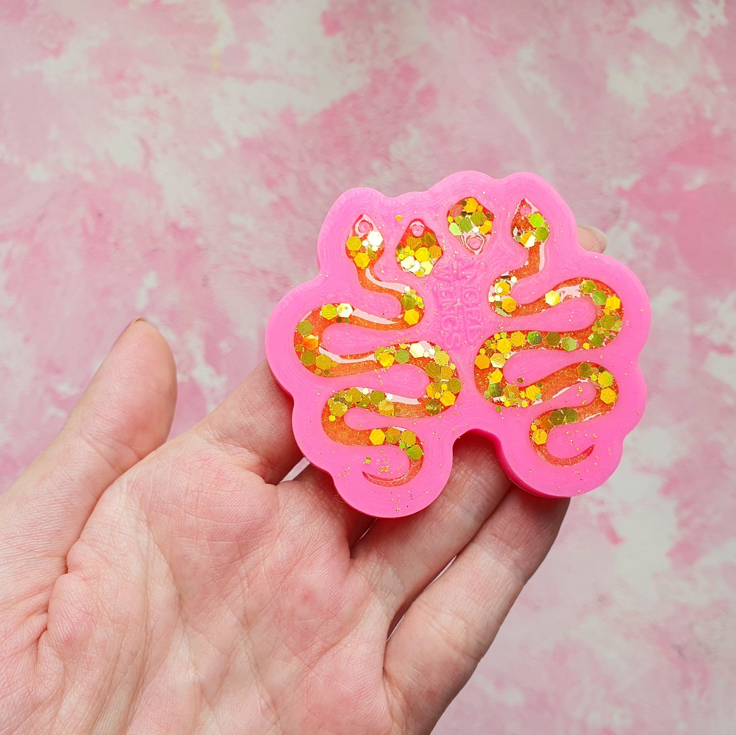 Earrings silicone mold for resin "Snake" silicone molds for epoxy M size - Luxy Kraft