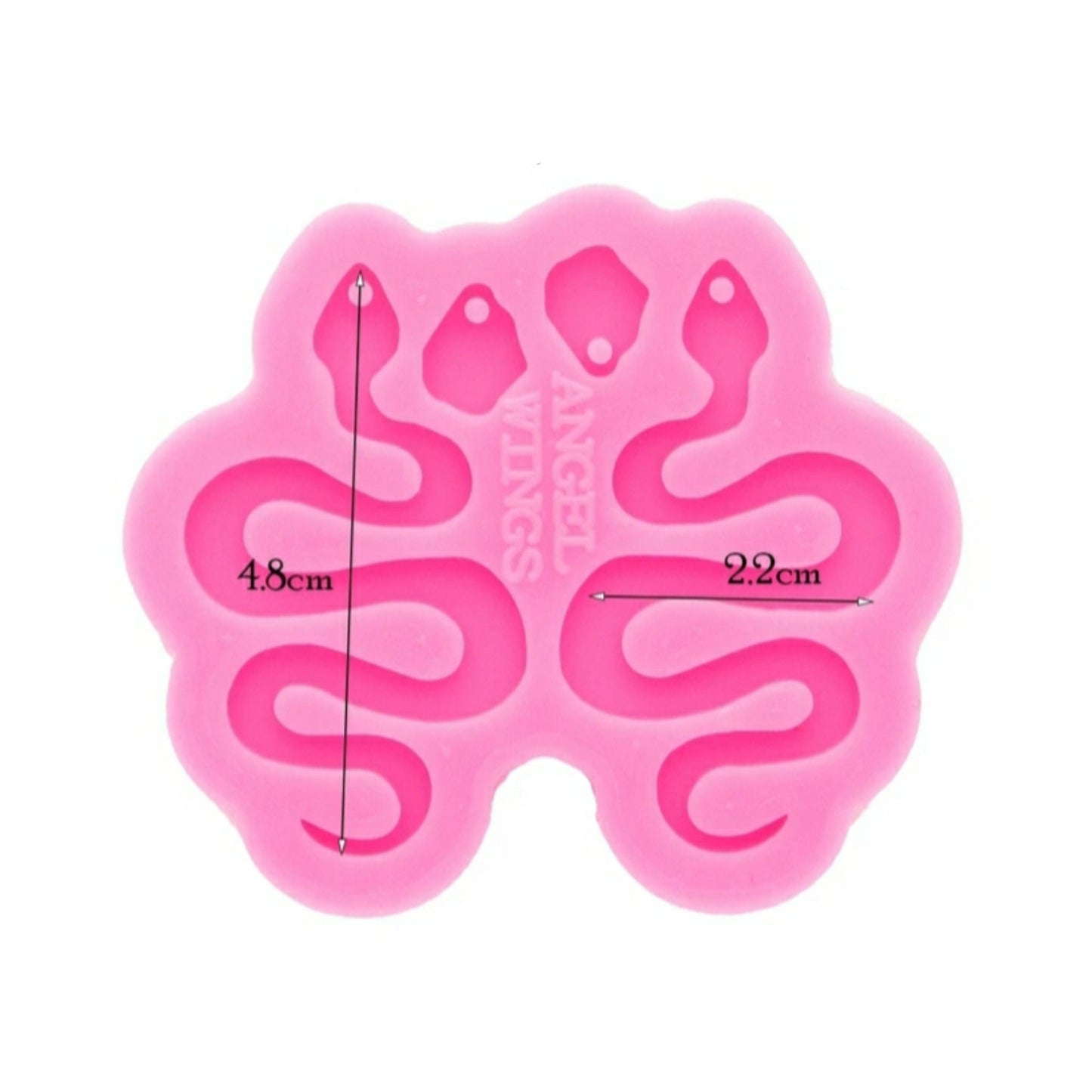 Earrings silicone mold for resin "Snake" silicone molds for epoxy M size - Luxy Kraft