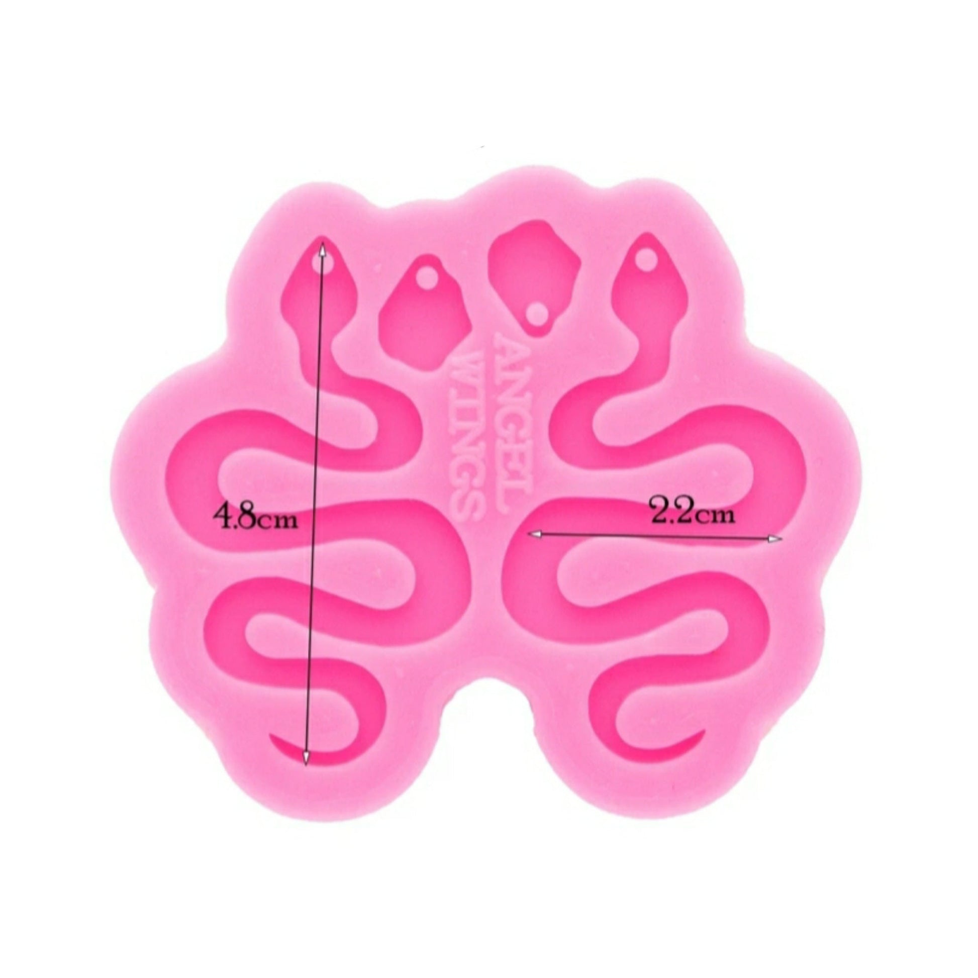 Earrings silicone mold for resin "Snake" silicone molds for epoxy M size - Luxy Kraft