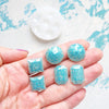 Silicone earrings mold for resin and epoxy for 6 cabochons Mould for Stud earrings - Luxy Kraft