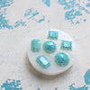 Silicone earrings mold for resin and epoxy for 6 cabochons Mould for Stud earrings - Luxy Kraft