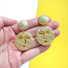 Silicone earrings mold "Face" mould for resin and epoxy - Luxy Kraft