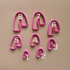 Polymer clay 3D cutters set for earrings "Geometry shapes" - Luxy Kraft