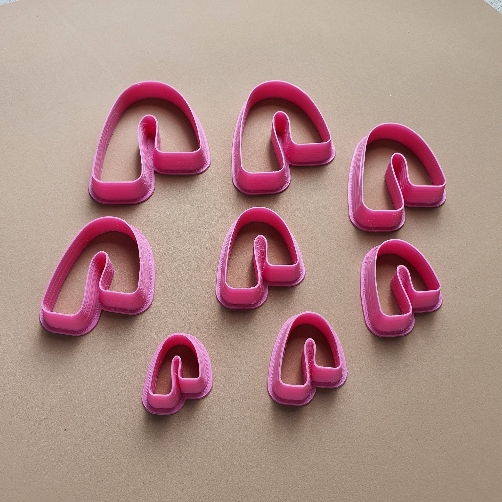 Polymer clay 3D cutters set for earrings "Geometry shapes" - Luxy Kraft