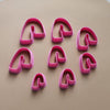 Polymer clay 3D cutters set for earrings "Geometry shapes" - Luxy Kraft