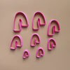 Polymer clay 3D cutters set for earrings "Geometry shapes" - Luxy Kraft