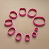 Polymer clay 3D cutters set "Oval Geometry shapes" - Luxy Kraft