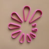 Polymer clay 3D cutters set "Drop Geometry shapes" - Luxy Kraft