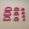 Polymer clay 3D cutters set "Semicircle Geometry shapes" - Luxy Kraft