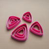 Polymer clay 3D cutters set "Triangular Geometry shapes" - Luxy Kraft