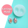 Silicone earrings mold "Oval" mould for resin and epoxy - Luxy Kraft