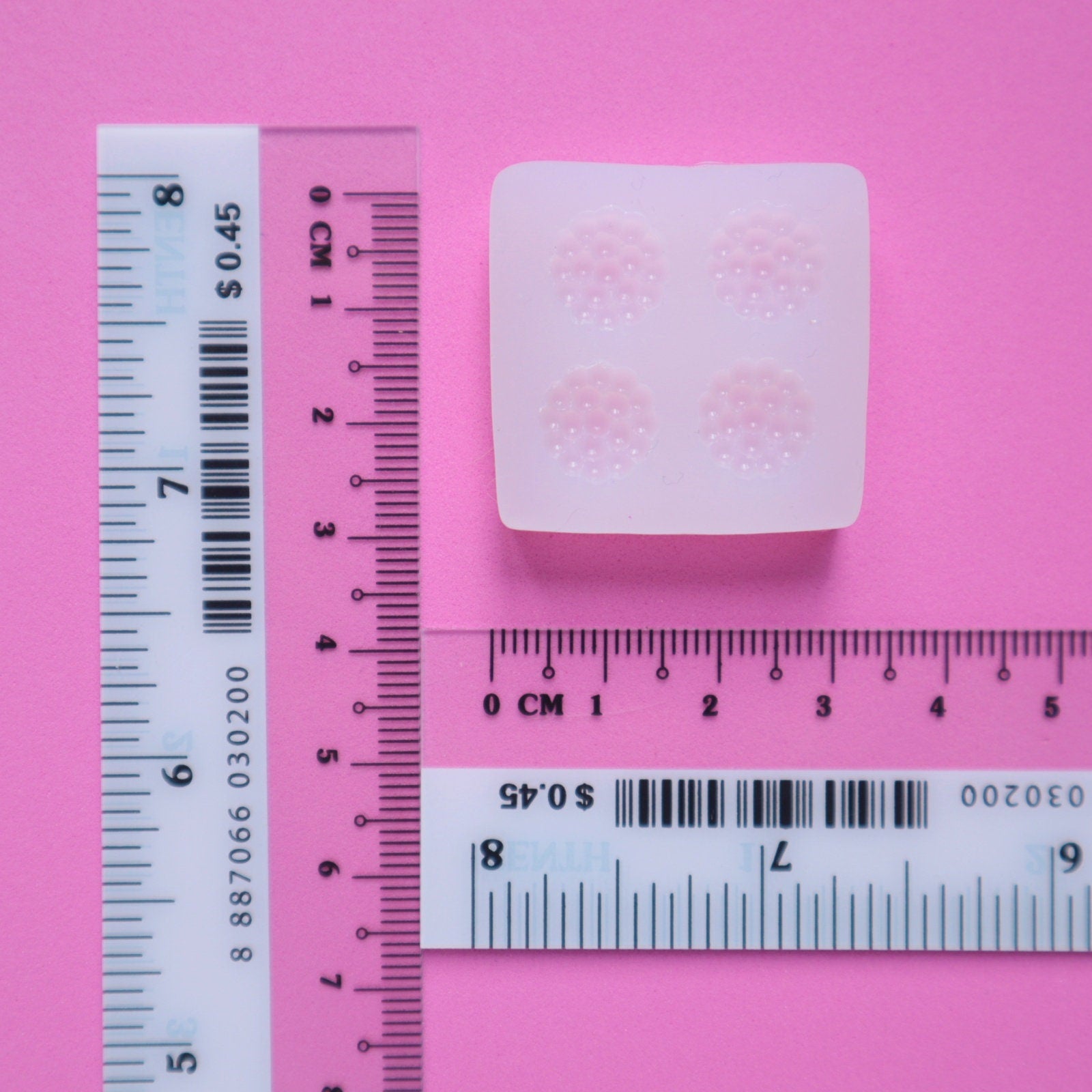 Silicone earrings mold "Cabochons"  for resin and epoxy mould for jewelry for 4 cabochons - Luxy Kraft