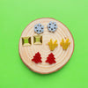 Silicone earrings mold "Christmas"  for resin and epoxy mould for jewelry "Christmas tree, Reindeer, Snowflake" for stud earrings - Luxy Kraft