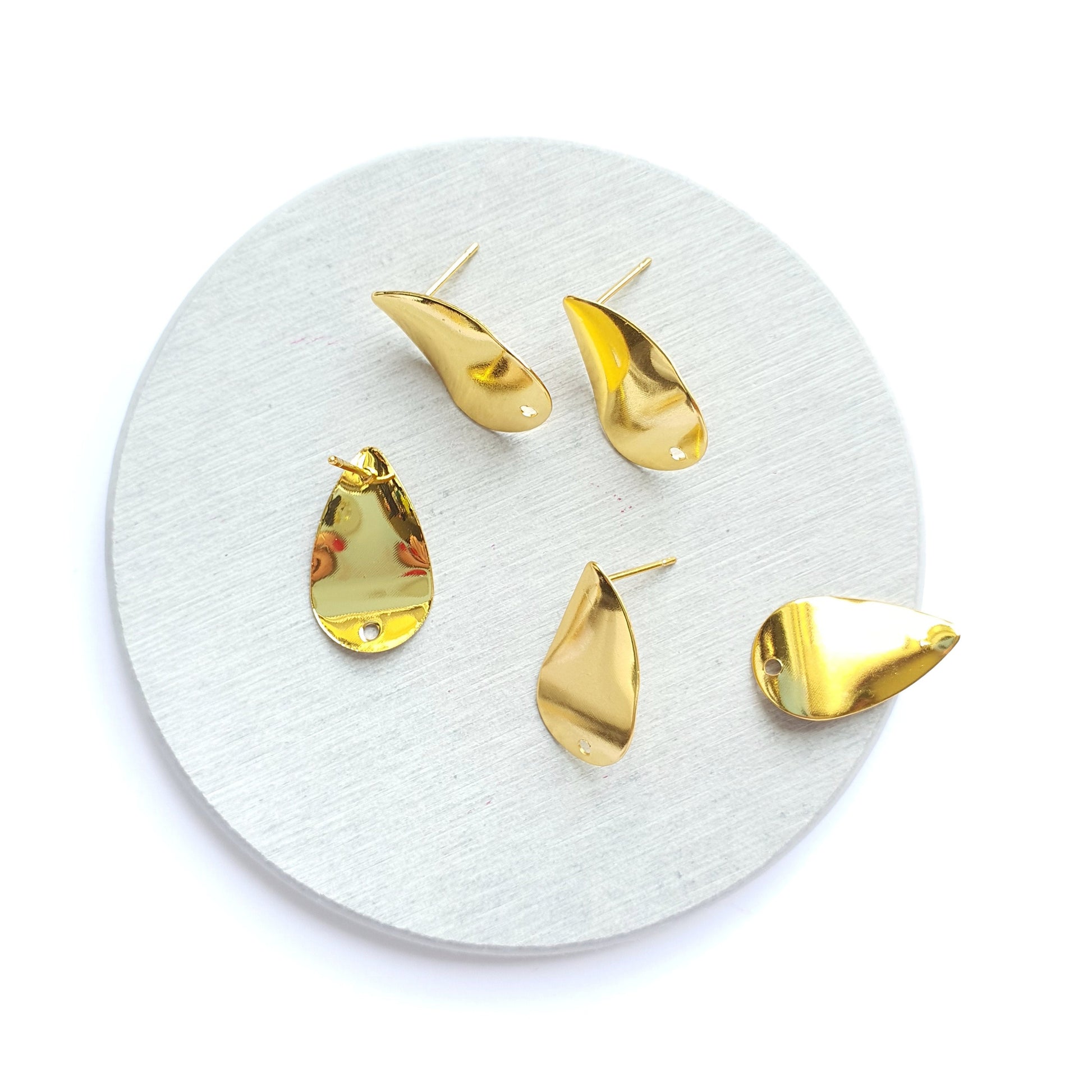 10 pcs Earrings components Geometric studs Earrings findings DIY jewelry 5 pairs