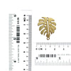 8 pcs Monstera Earrings components Earrings findings DIY jewelry Raw brass charms connectors - Luxy Kraft