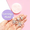 Silicone earrings mold "Christmas"  for resin and epoxy mould for jewelry "Reindeer, Snowflake" - Luxy Kraft