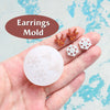 Silicone earrings mold "Christmas"  for resin and epoxy mould for jewelry "Reindeer, Snowflake" for stud earrings - Luxy Kraft