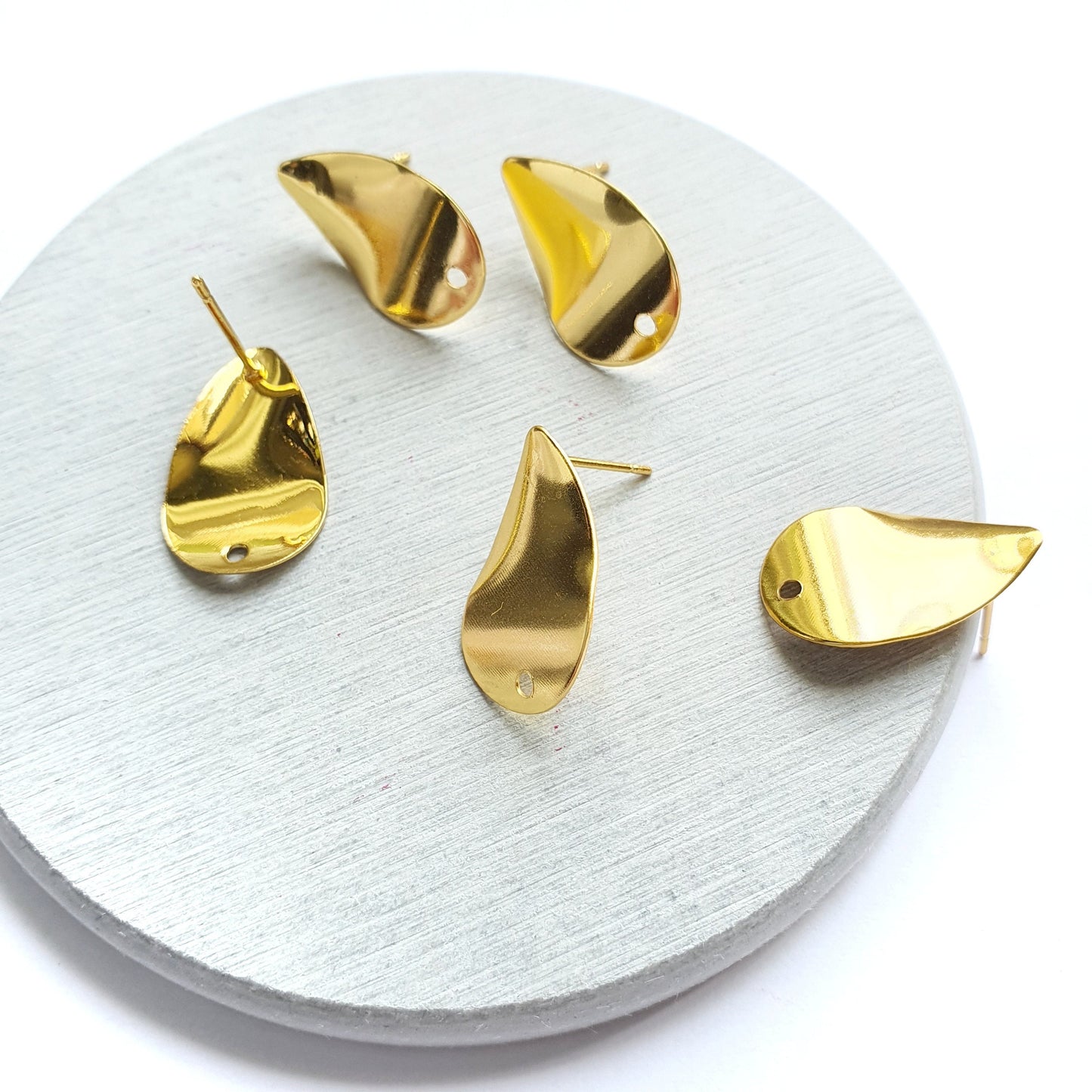 10 pcs Earrings components Geometric studs Earrings findings DIY jewelry 5 pairs