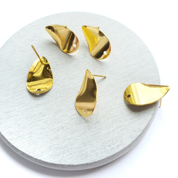 10 pcs Earrings components Geometric studs Earrings findings DIY jewelry 5 pairs