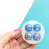 Silicone earrings mold "Square" mould for resin and epoxy for 4 cabochons - Luxy Kraft