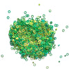 Christmas Circle sequins White Hologram Chunky glitter for Resin Epoxy crafts 4 mm - Luxy Kraft