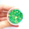 Christmas Circle sequins White Hologram Chunky glitter for Resin Epoxy crafts 4 mm - Luxy Kraft
