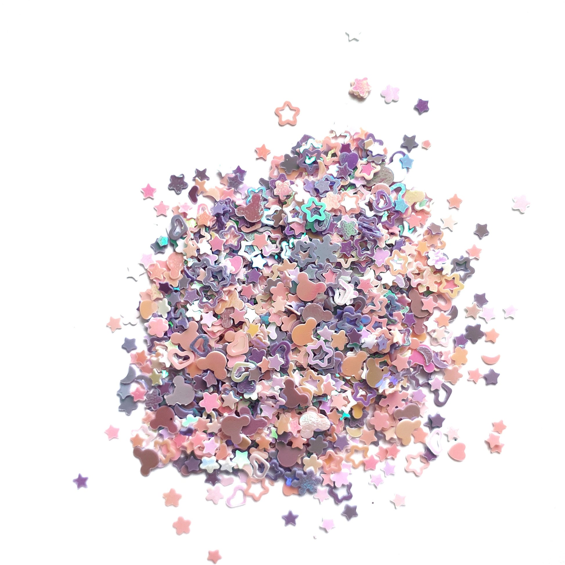 Sequins Mix Shapes Hologram Chunky glitter for Resin Epoxy crafts - Luxy Kraft