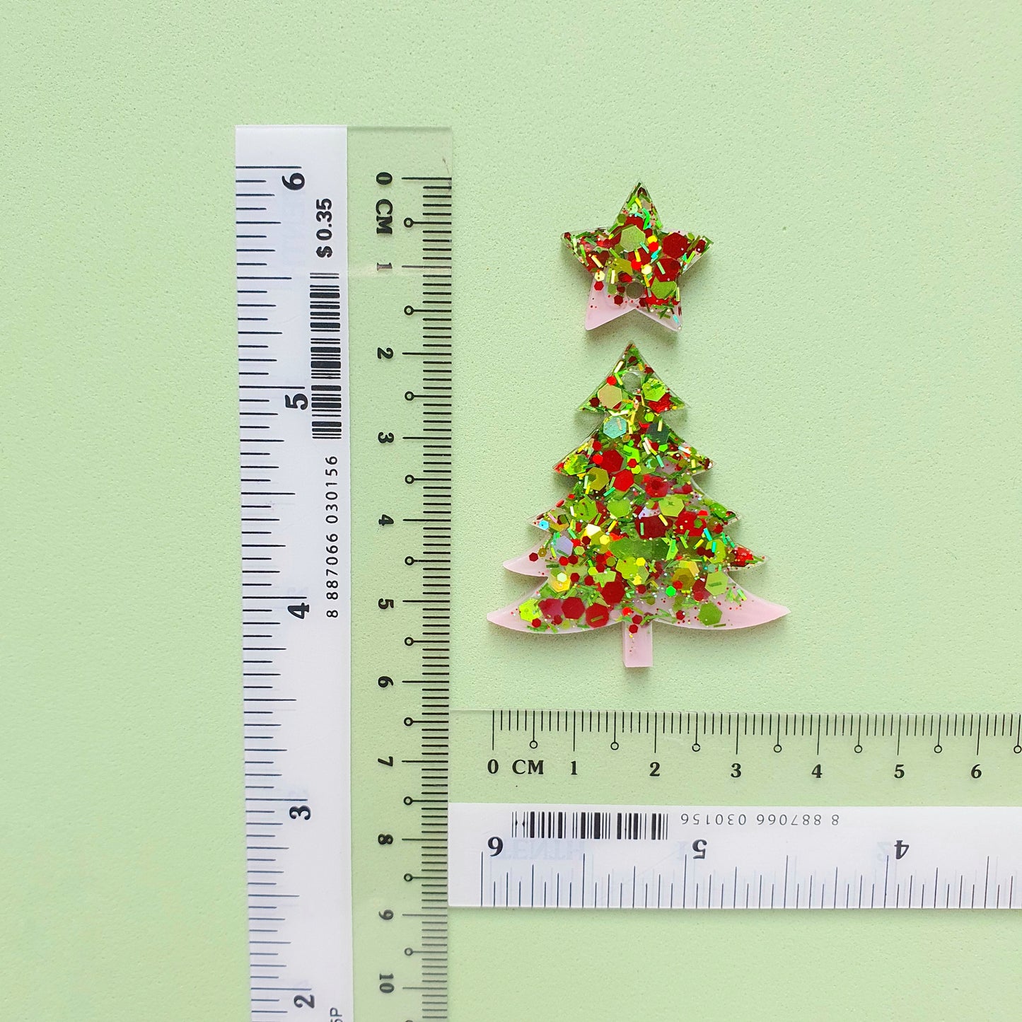 Silicone earrings mold "Christmas" for resin and epoxy mould for jewelry "Christmas tree, Stars"