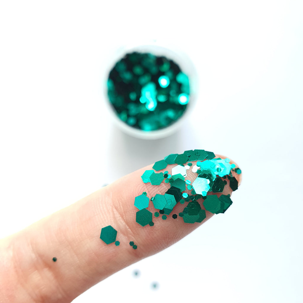 Aquamarine Chunky glitter for Resin Epoxy crafts - Luxy Kraft