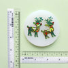 Silicone earrings mold "Christmas" for resin and epoxy mould for jewelry "Reindeer" - Luxy Kraft