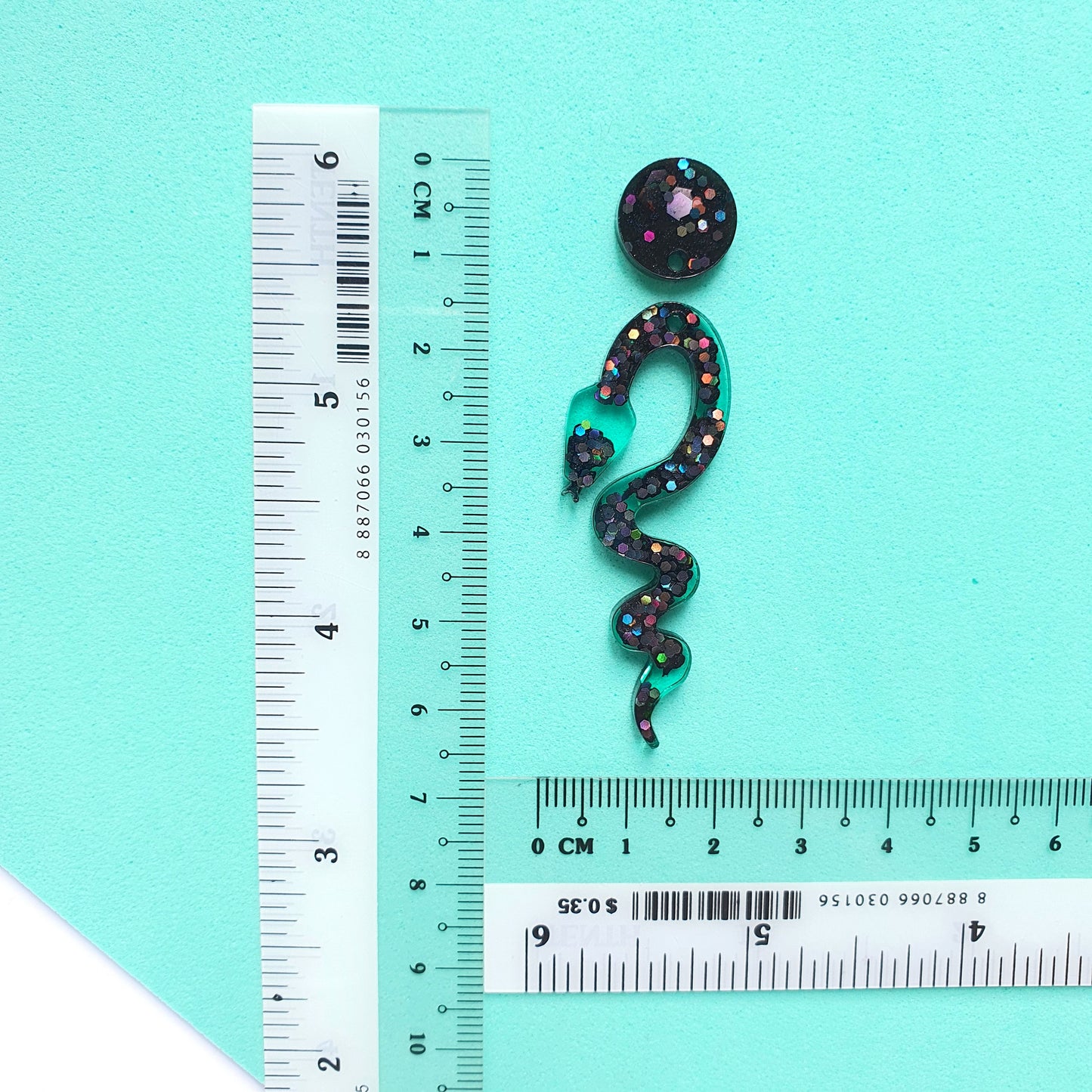 Silicone earring mold "Snake" Clear mold for resin and epoxy