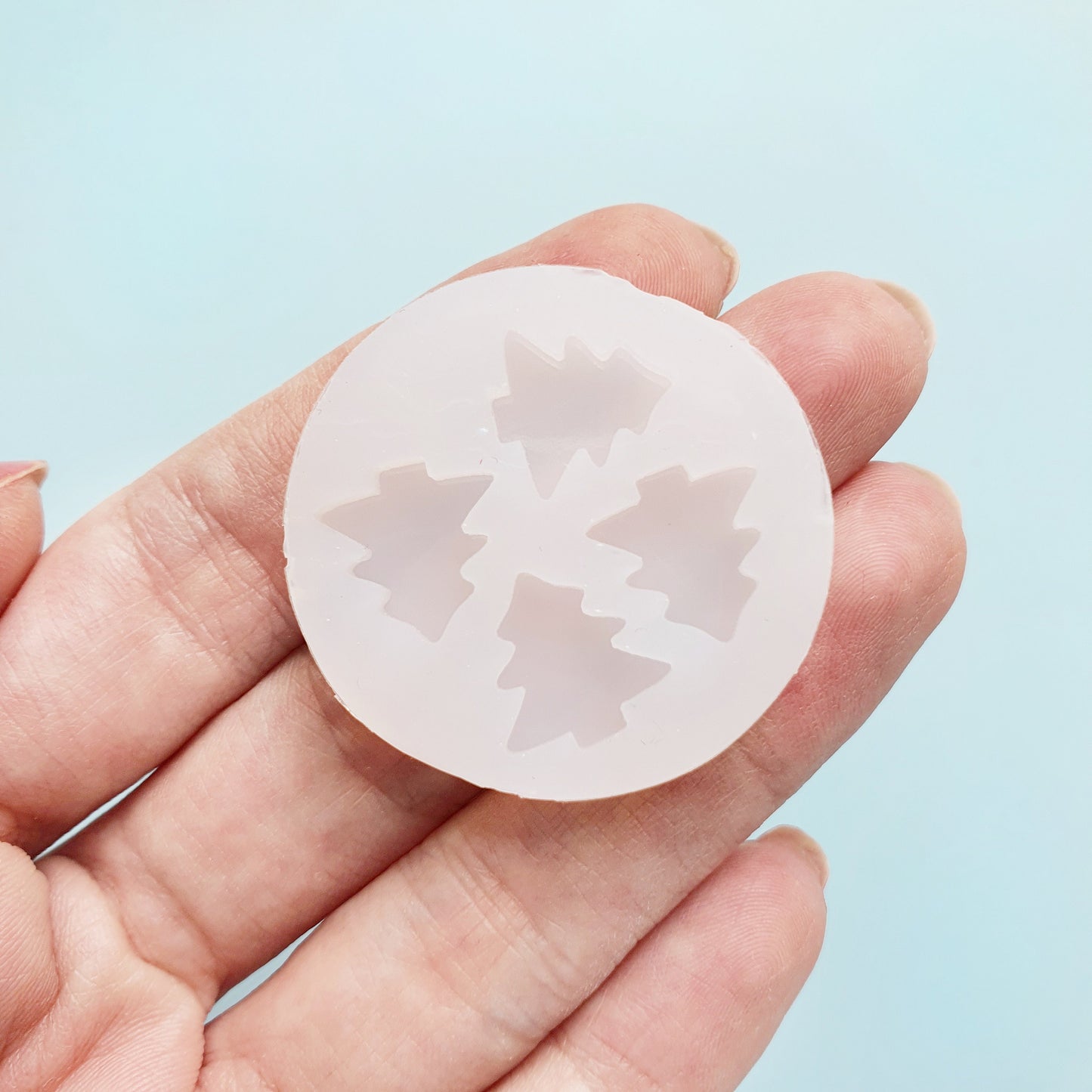 Silicone earring mold "Christmas Tree" Clear mold for resin and epoxy - Luxy Kraft