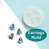 Silicone earring mold "Christmas Tree" Clear mold for resin and epoxy - Luxy Kraft