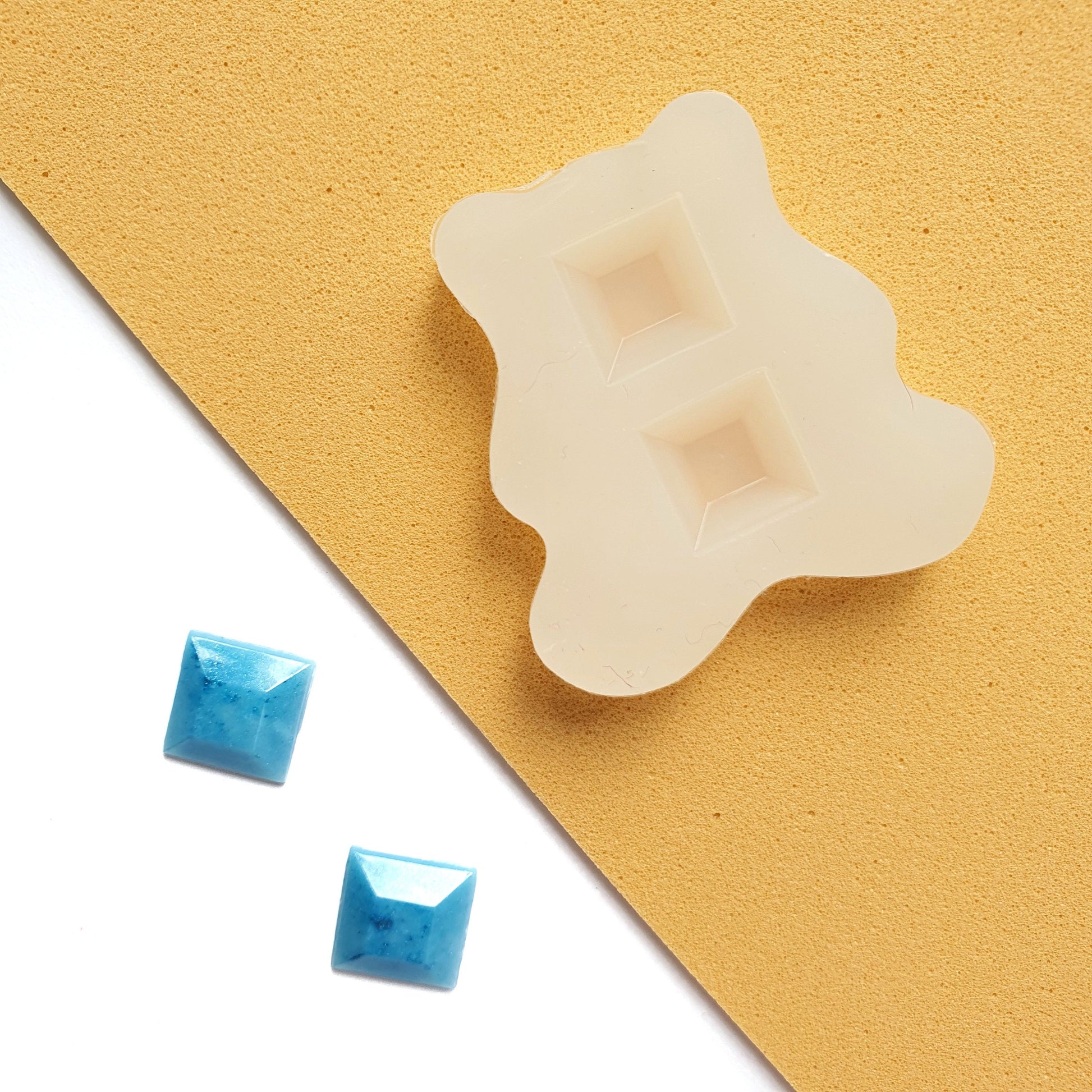 Silicone earring mold "Square" mould for resin and epoxy - Luxy Kraft