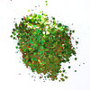 Green Mix Chunky glitter for Resin Epoxy crafts - Luxy Kraft