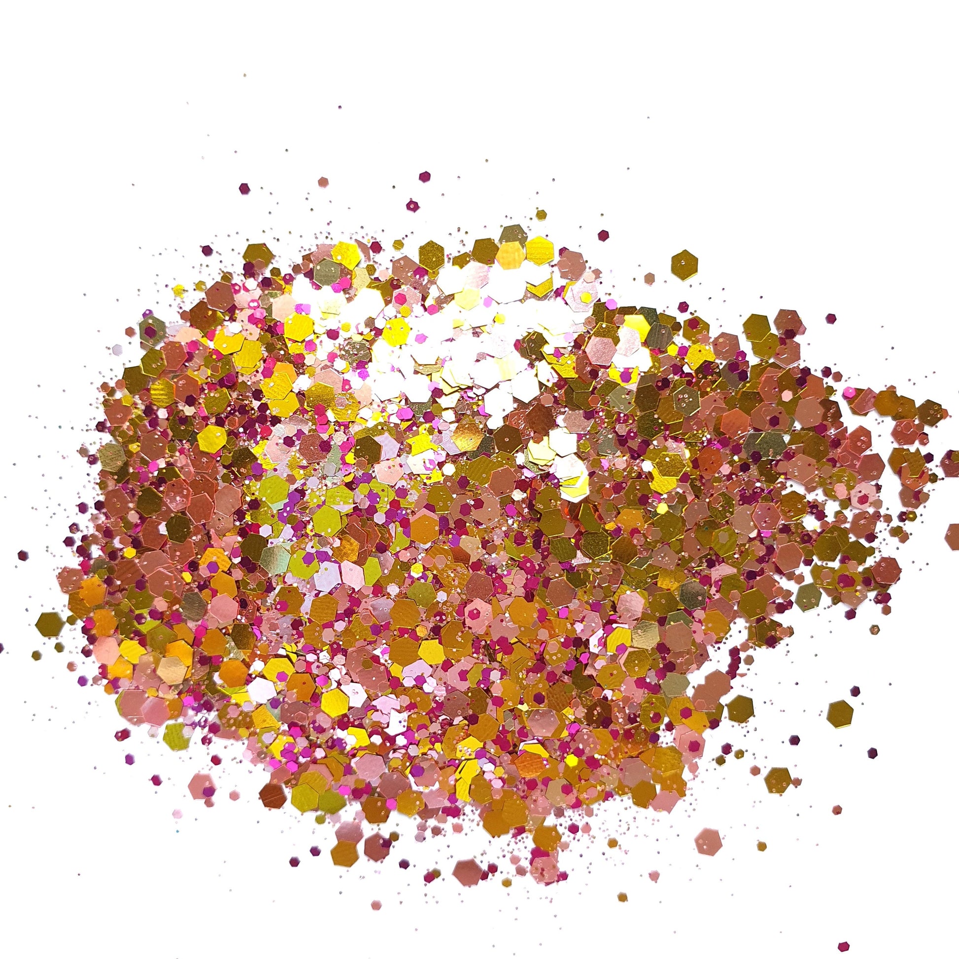 Gold Pink Mix Chunky glitter for Resin Epoxy crafts - Luxy Kraft