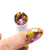 Gold Violet Mix Chunky glitter for Resin Epoxy crafts - Luxy Kraft