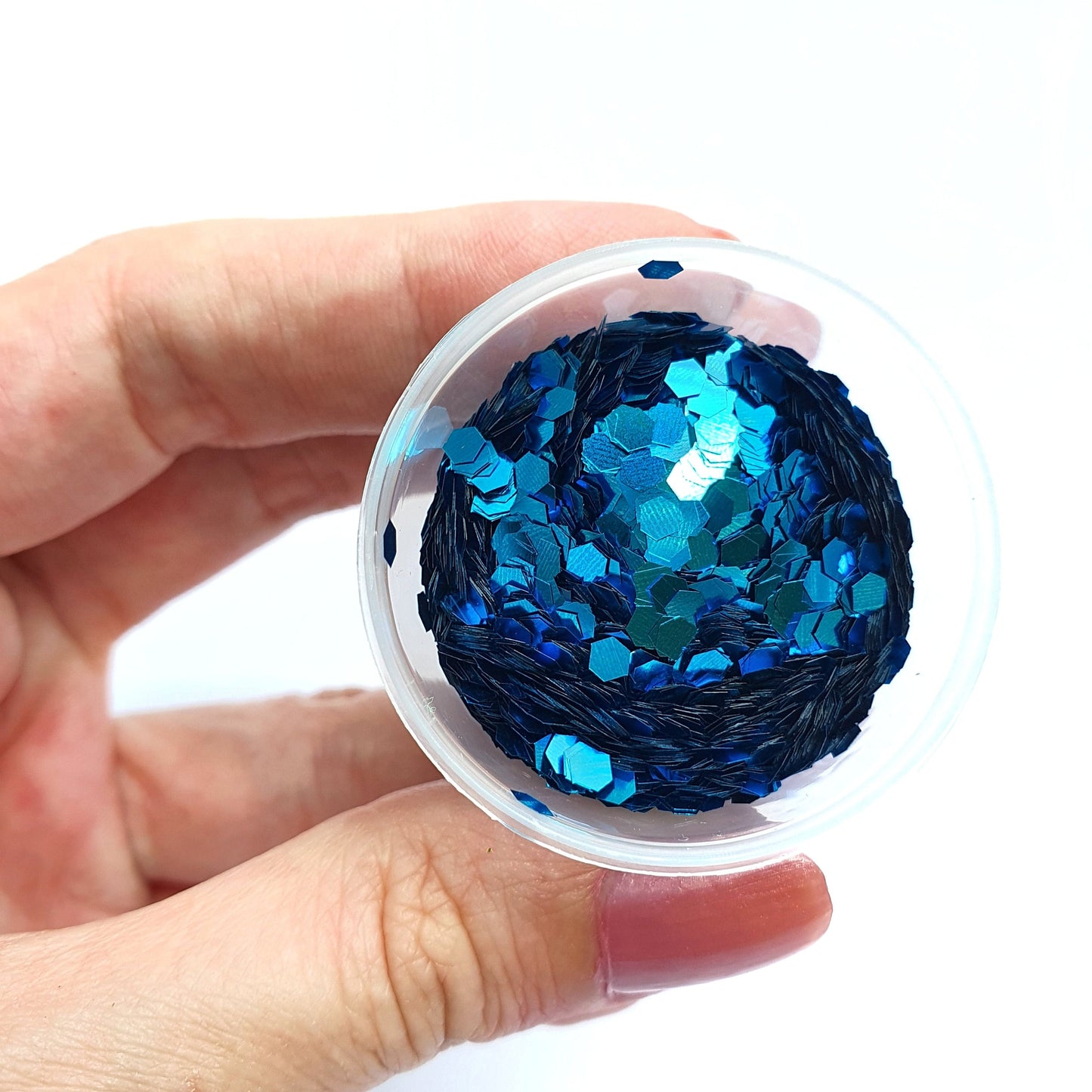 Blue Hexagon Chunky glitter for Resin Epoxy crafts - Luxy Kraft