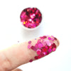 Burgundy Hexagon Chunky glitter for Resin Epoxy crafts - Luxy Kraft