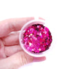 Burgundy Hexagon Chunky glitter for Resin Epoxy crafts - Luxy Kraft