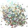 Silver Hologram Hexagon Chunky glitter for Resin Epoxy crafts - Luxy Kraft