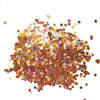 Brown Hologram Hexagon Chunky glitter for Resin Epoxy crafts - Luxy Kraft