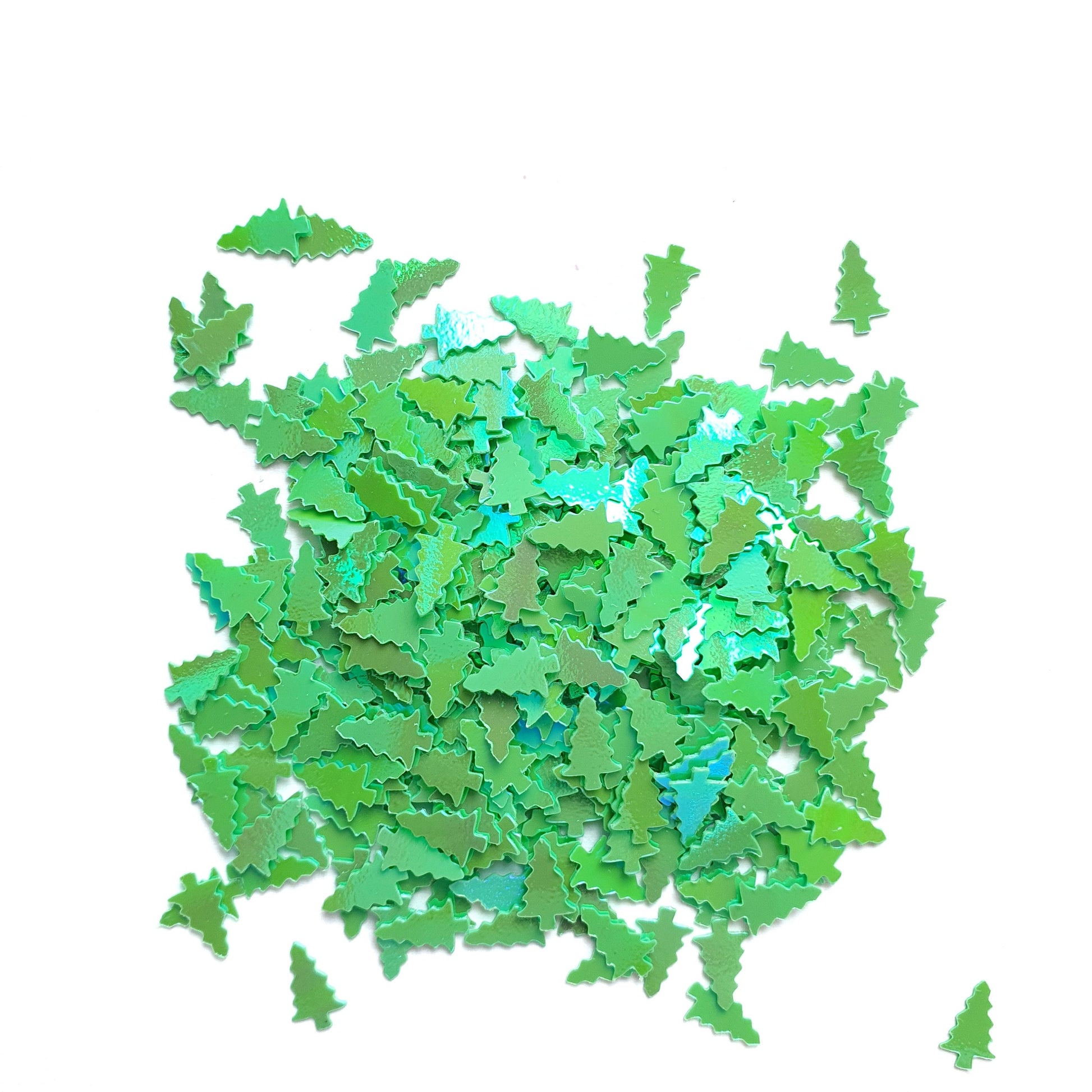 Christmas tree sequins Green Hologram Chunky glitter for Resin Epoxy crafts