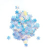 Christmas Snowflake sequins White Hologram Chunky glitter for Resin Epoxy crafts 8 mm - Luxy Kraft