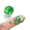 Christmas Circle sequins White Hologram Chunky glitter for Resin Epoxy crafts 4 mm - Luxy Kraft
