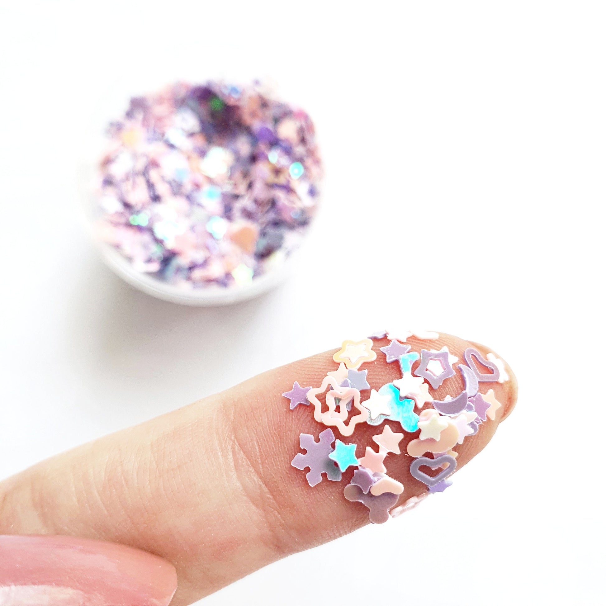 Sequins Mix Shapes Hologram Chunky glitter for Resin Epoxy crafts - Luxy Kraft