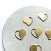 12 pcs Heart shape Earrings components Earrings findings DIY jewelry Raw brass blanks charms Pendants - Luxy Kraft