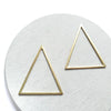6 pcs Triangle Geometric Earrings components Earrings findings DIY jewelry Raw brass blanks charms Pendants - Luxy Kraft