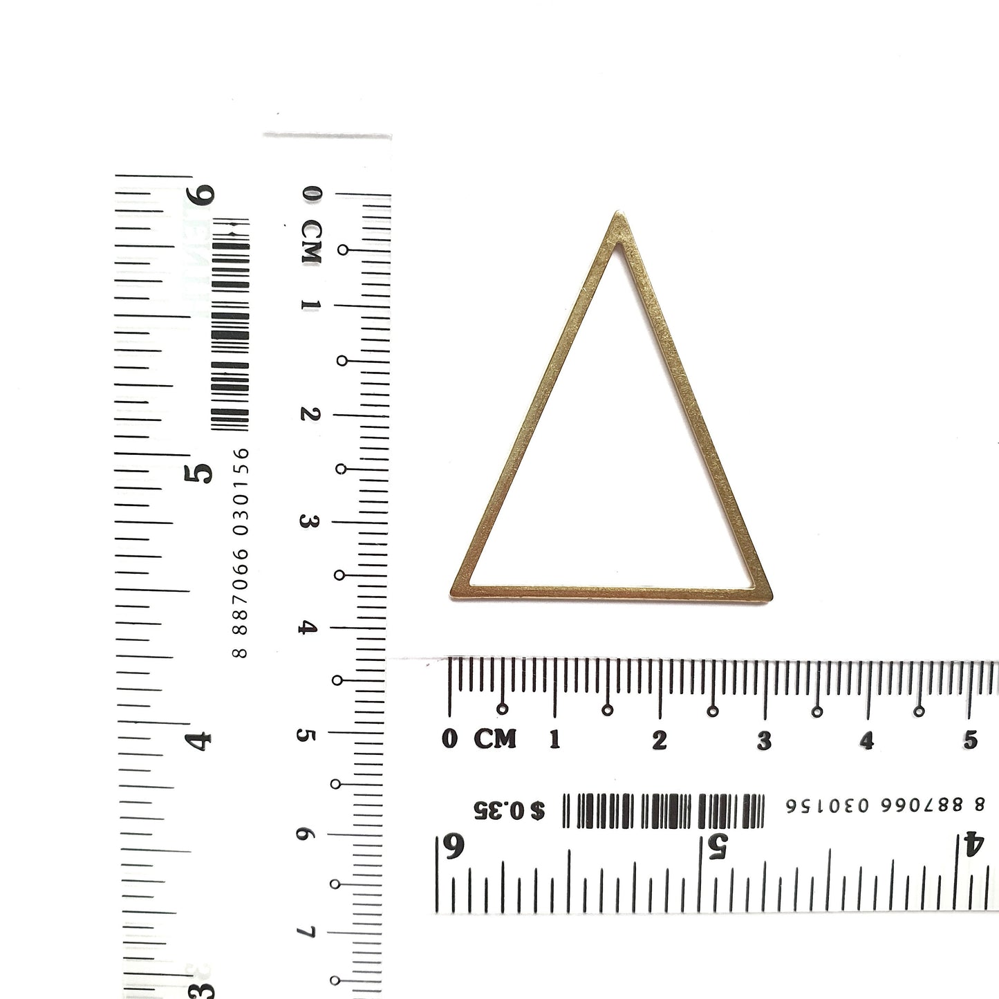 6 pcs Triangle Geometric Earrings components Earrings findings DIY jewelry Raw brass blanks charms Pendants - Luxy Kraft