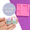 Owl Earrings silicone mold for resin silicone molds for epoxy Jewelry Charm mold - Luxy Kraft